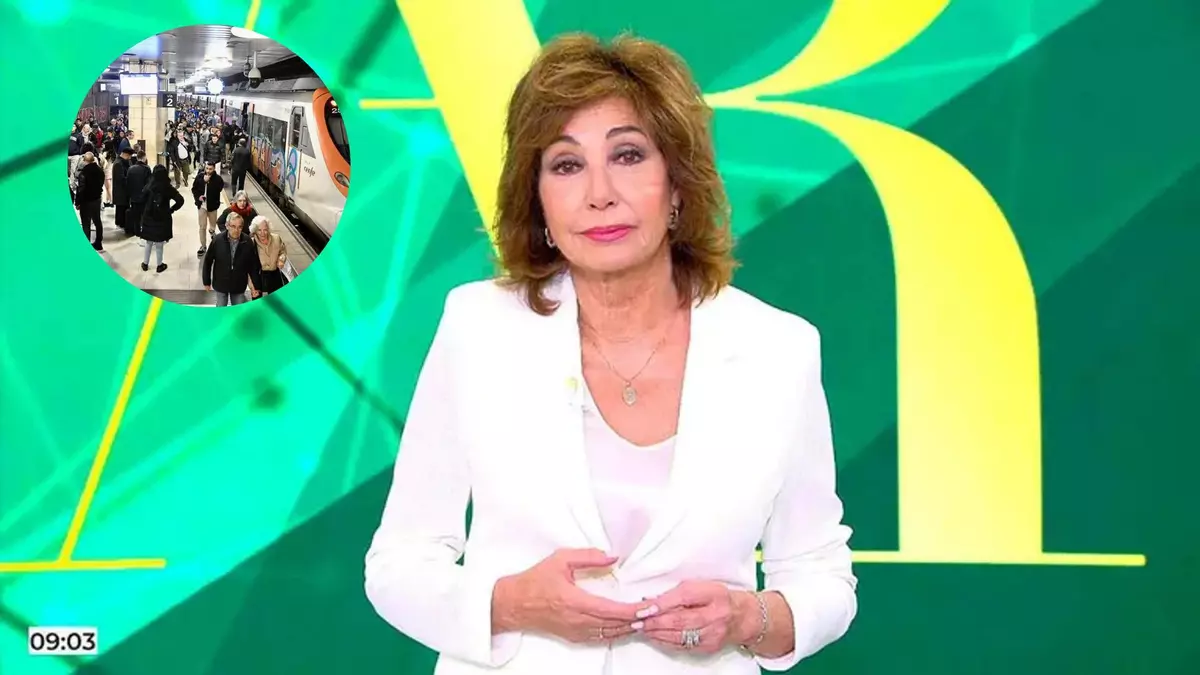 Ana Rosa Quintana, contundente con el sistema de transporte: "España se ha convertido en 'El juego del calamar'"