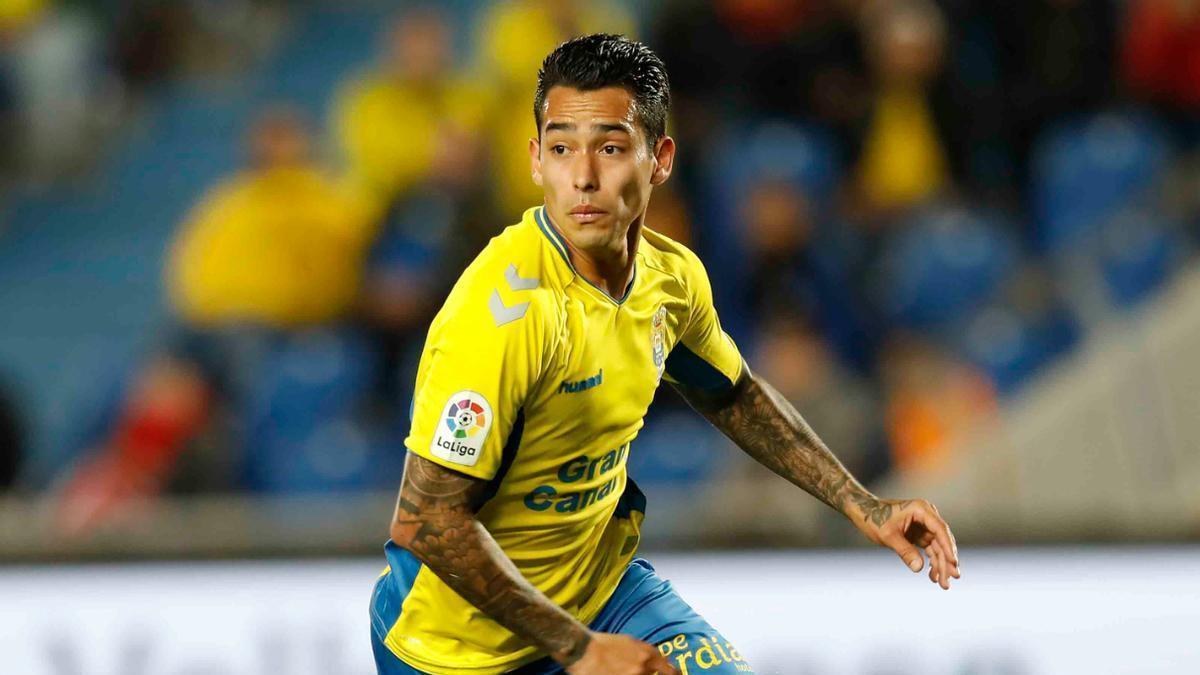 Sergio Araujo, durante su etapa como jugador de la UD Las Palmas.