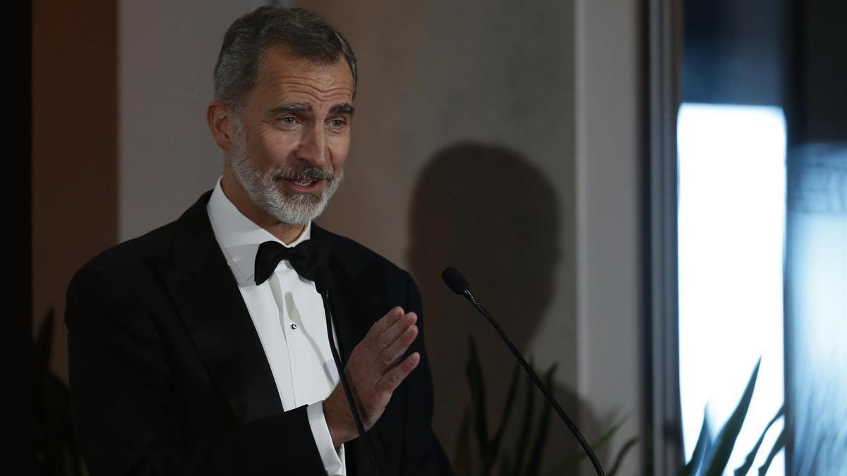 Felipe VI, durante un acto institucional esta semana.