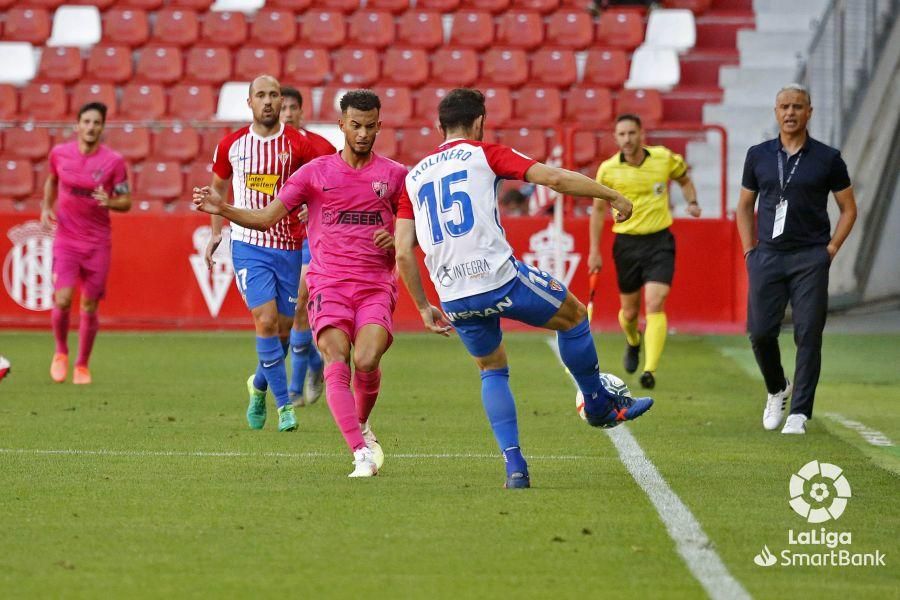 Partido del Sporting y el Málaga CF de la Liga SmartBank.