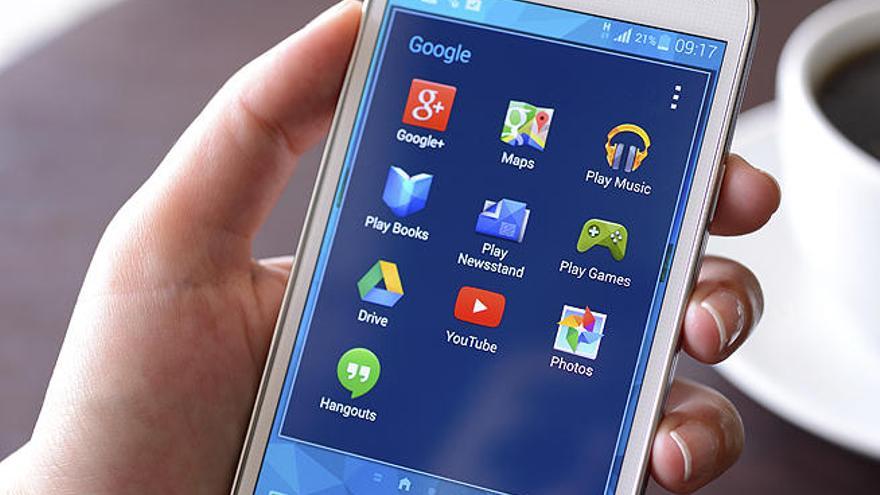 Un móvil con sistema operativo Android.