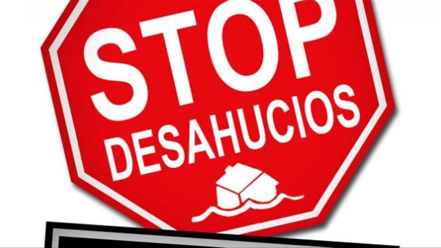 Cartel de Stop Desahucios.