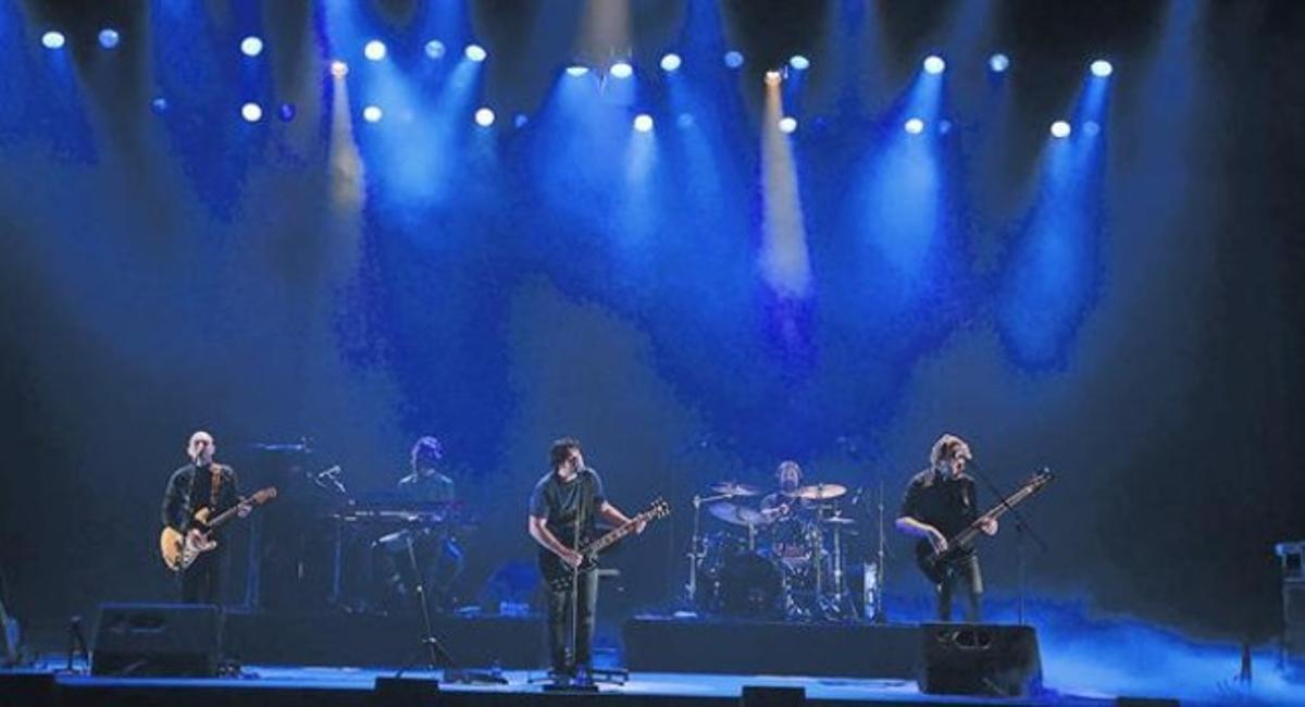 El grup, ahir a la nit, durant la seva última actuació.