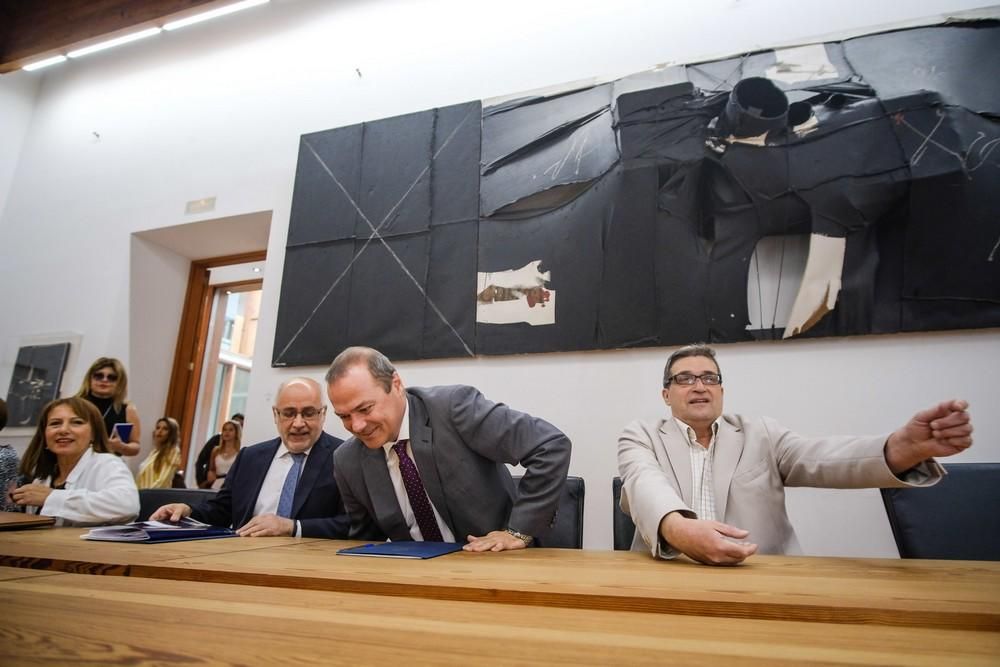 Visita oficial a Las Palmas de Gran Canaria del presidente del Cabildo, Antonio Morales