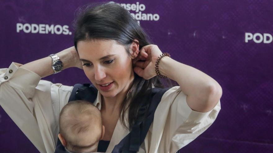 La diputada de Unidas Podemos en el Congreso y ministra de Igualdad, Irene Montero