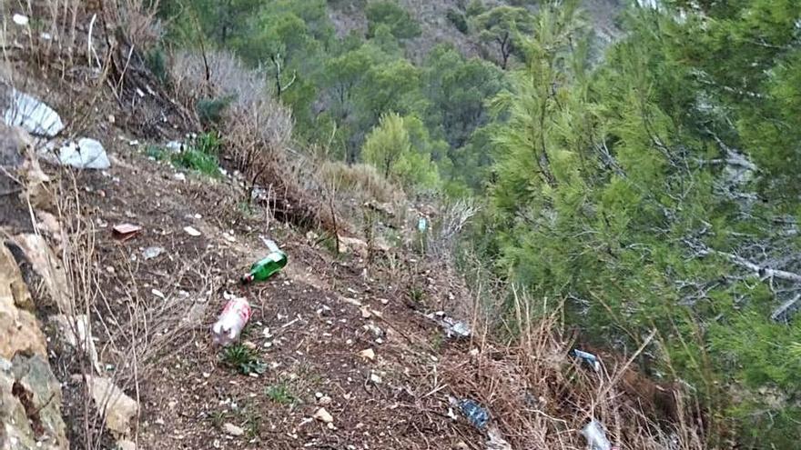 Una de las zonas que se ha limpiado en Serra Gelada.