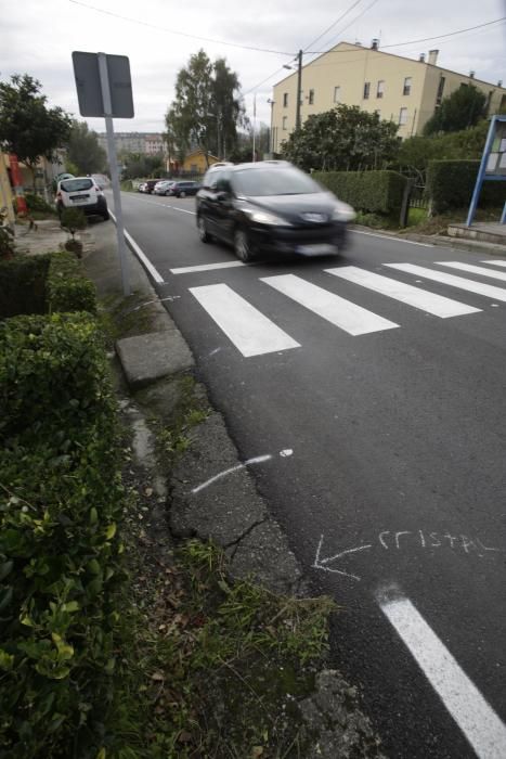 Lugar donde se produjo el accidente mortal anoche.