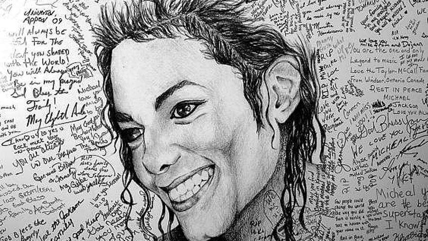 Mural en homenaje al cantante estadounidense Michael Jackson cerca de Hitsville, el Museo de Motown en Detroit.