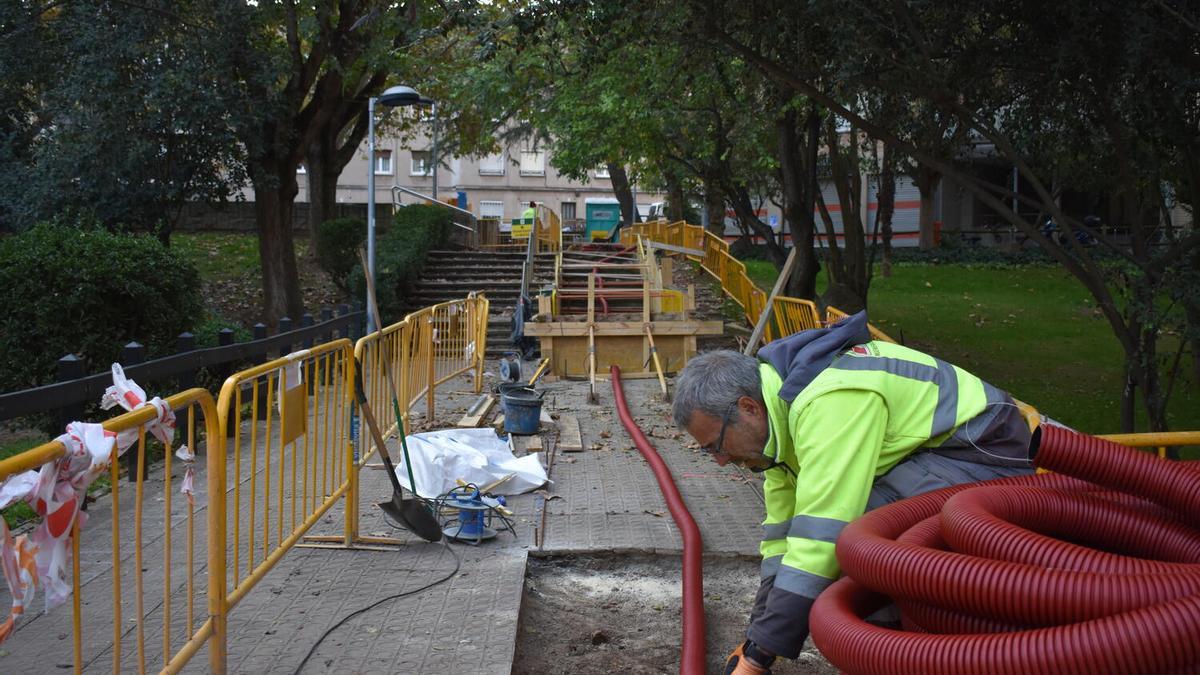 Els treballs per millorar l’accessibilitat ja estan en marxa al barri de la Font