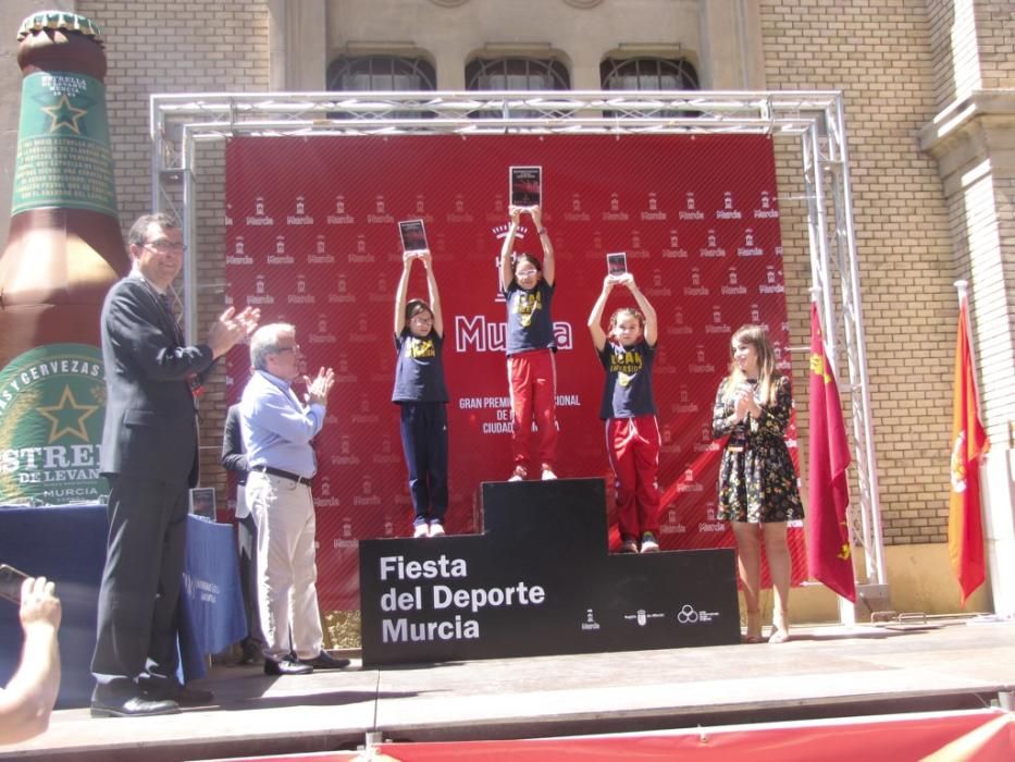 Entrega de premios en el Gran Premio de Marcha Ciudad de Murcia