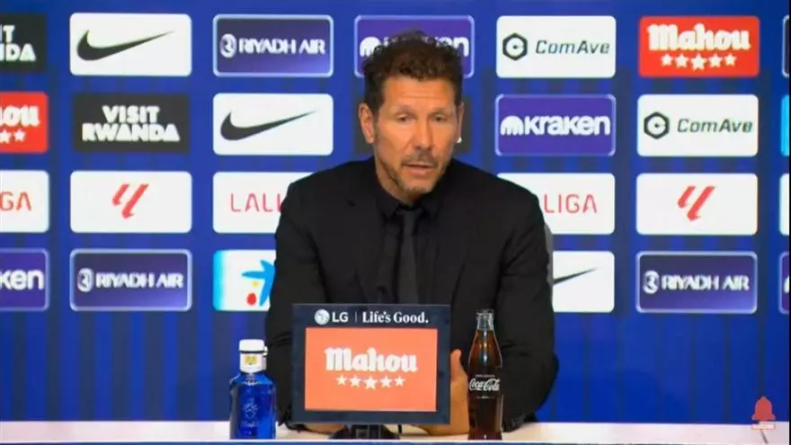 Simeone habla sobre el gesto de Griezmann en su cambio