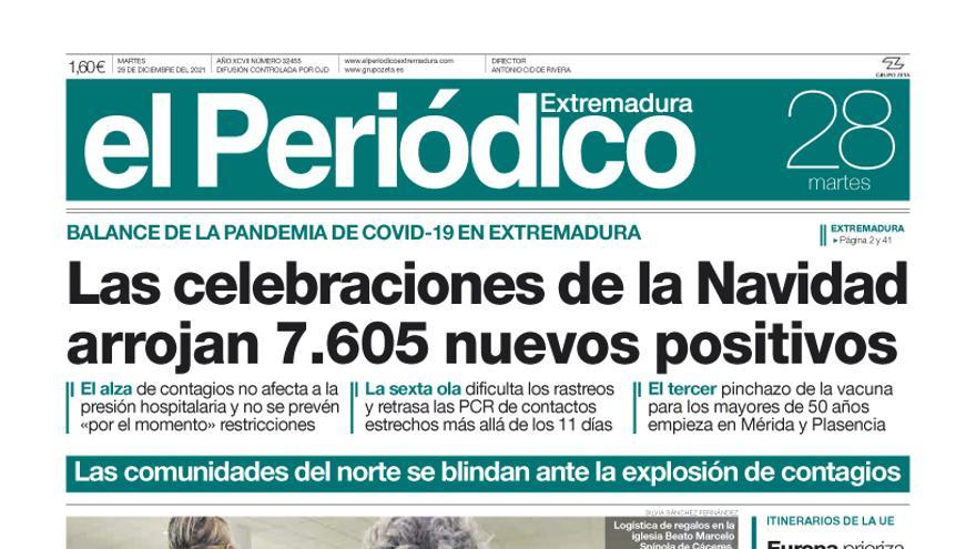 Consulta la portada correspondiente al día 28 de diciembre del 2021