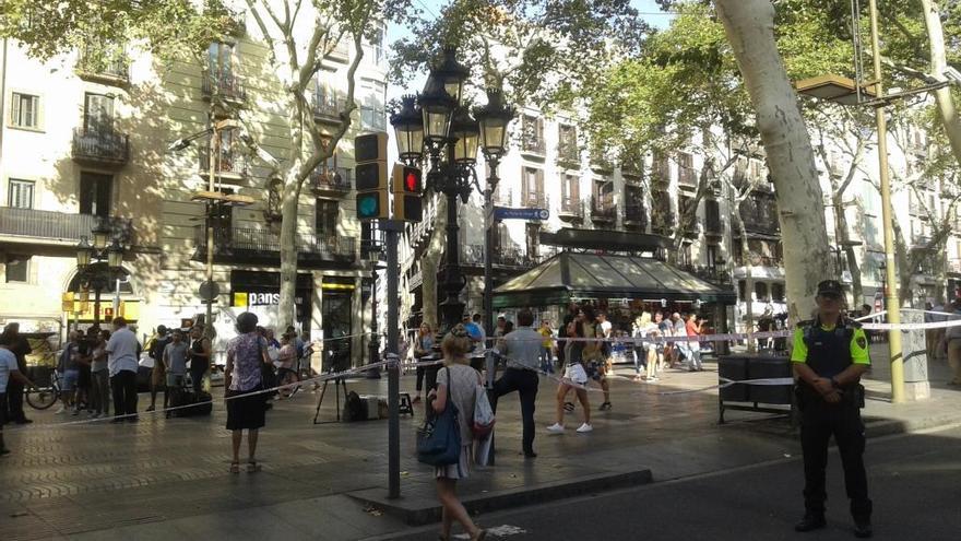 La Rambla, el dia de l&#039;atemptat.