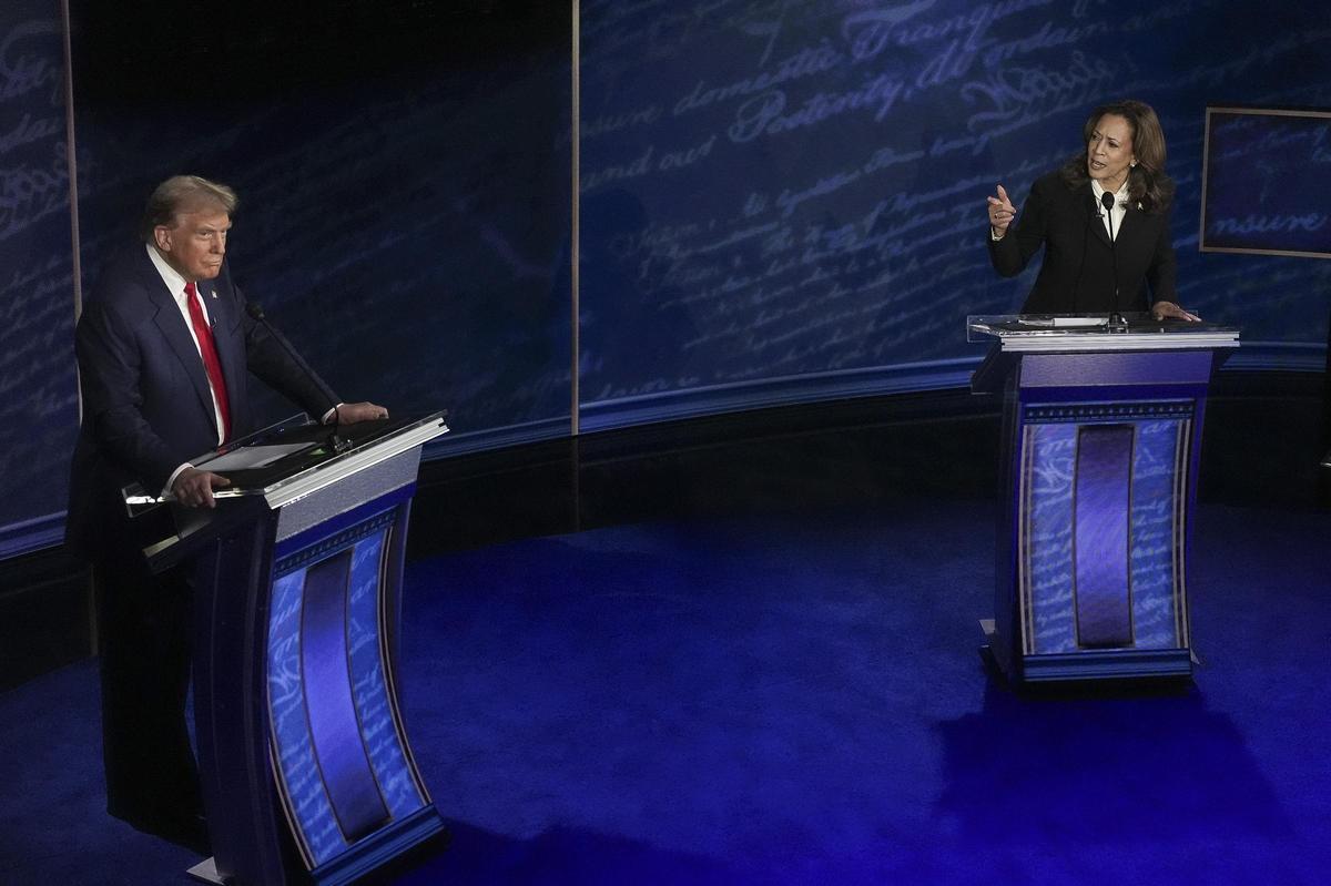 Donald Trump y Kamala Harris, candidatos de las elecciones en EEUU.