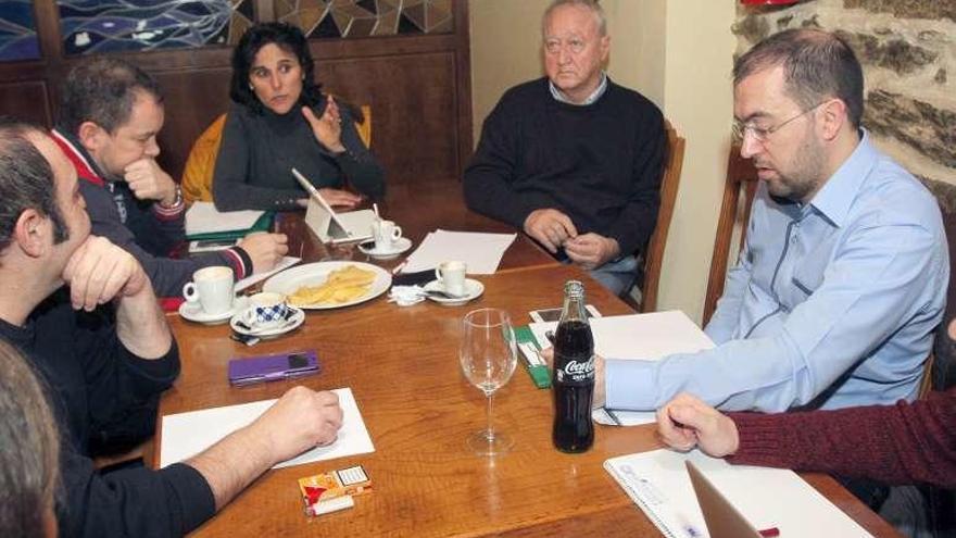 Primera reunión de la gestora de Podemos en Galicia.