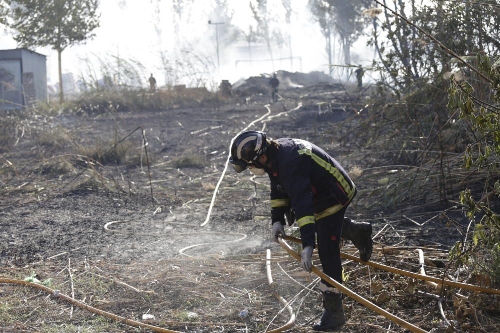 Sofocado un incendio que ha afectado a 100m2 en Puente Tocinos