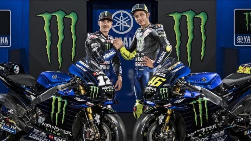 Yamaha presenta la nova moto que  Rossi i Maverick Viñales pilotaran en el Mundial