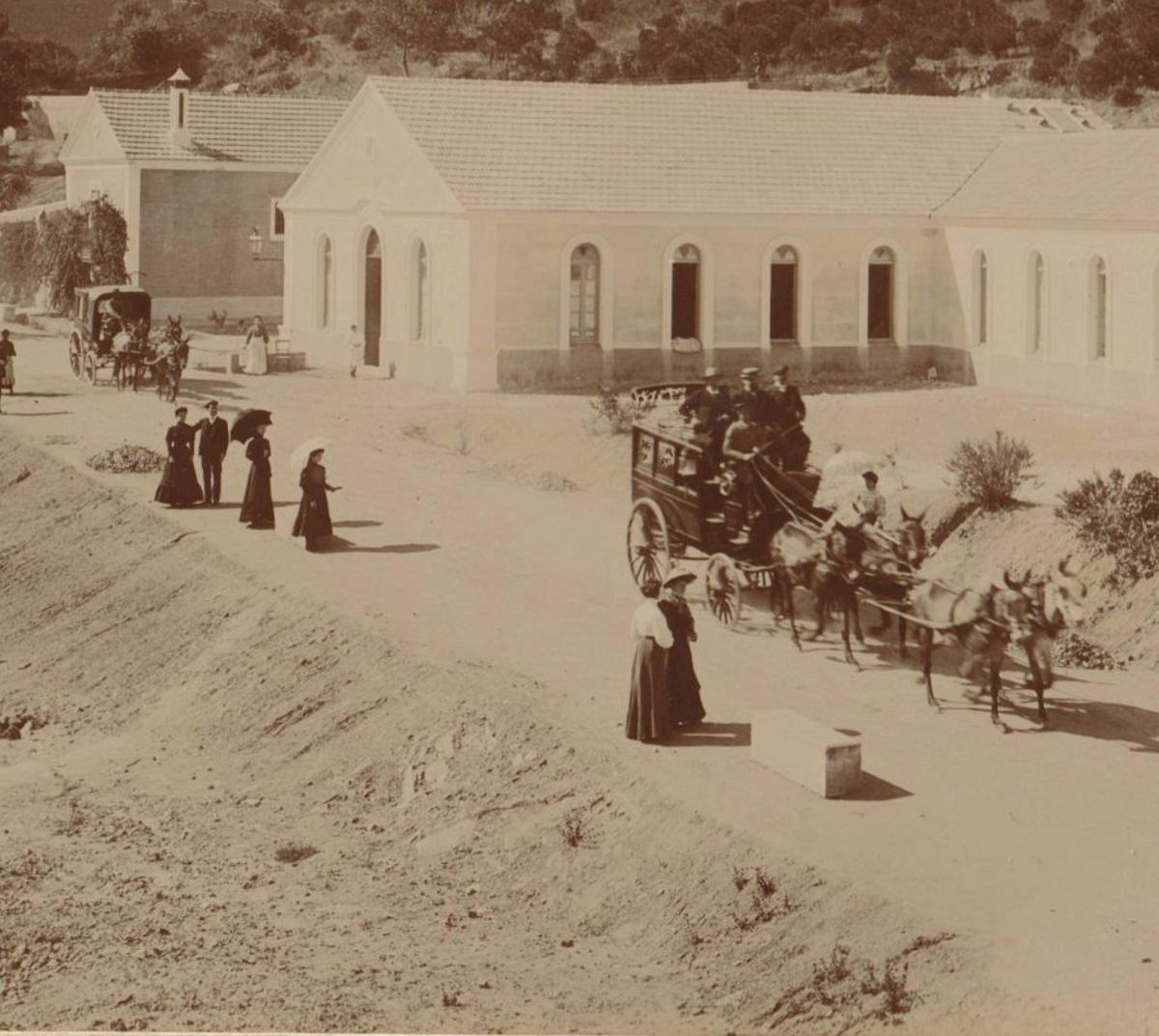 Interior de la capilla del balneario de Fuente Agria.
