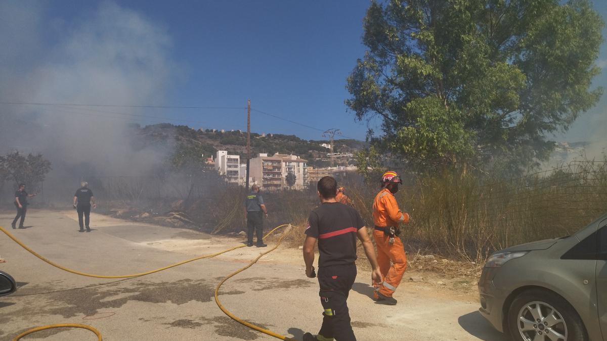 Un dels flancs des dels quals s’ha atacat el foc