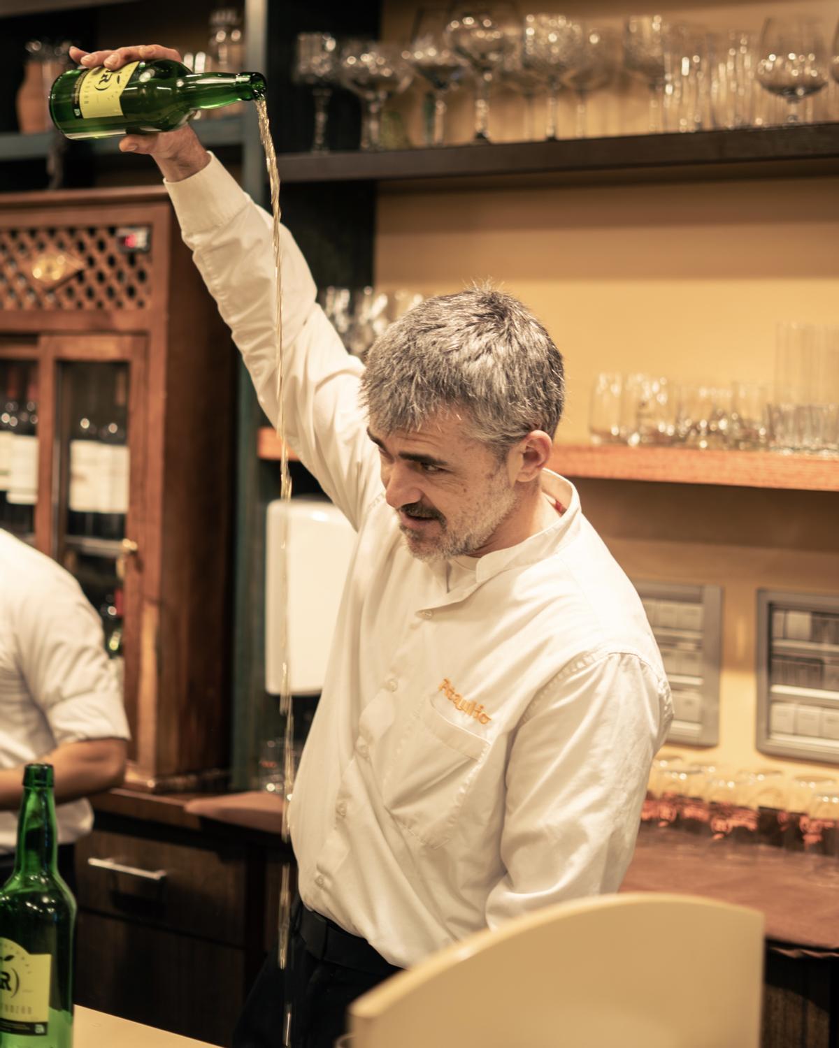 Escanciado de sidra en Ataulfo