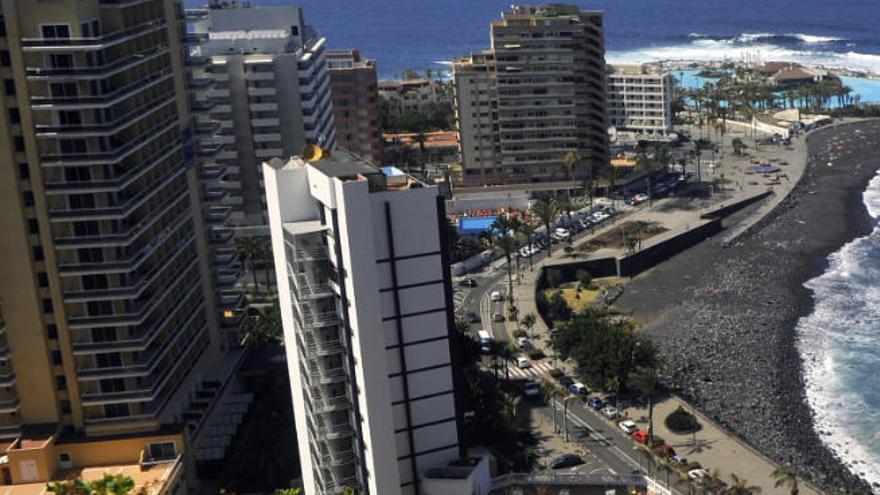 Zona turística del Puerto de la Cruz.