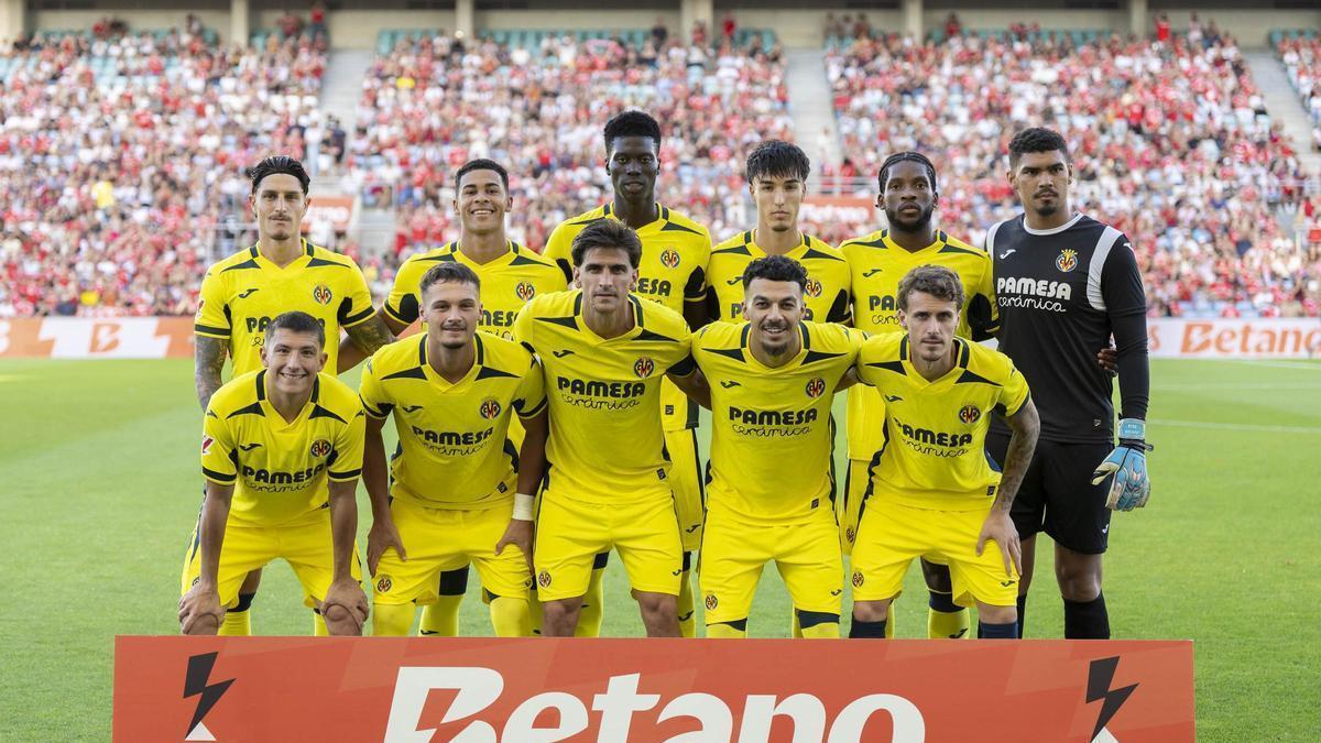 Once inicial del Villarreal contra el Benfica.