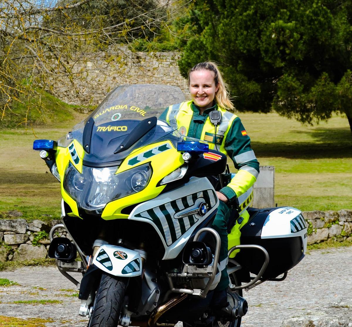 Lorena Cid Sargento 1ª en Tráfico en Verín