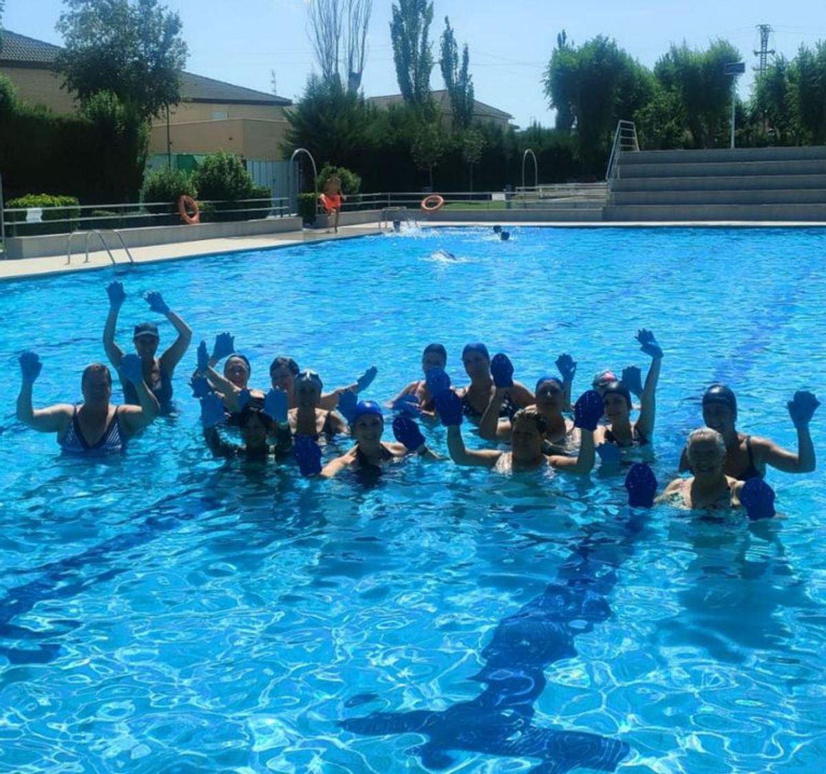 El aquagym fue una de las actividades más demandadas. | SERVICIO ESPECIAL