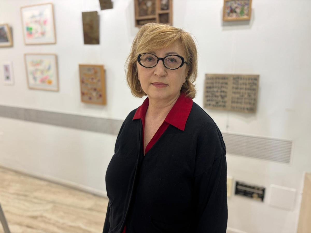 Lourdes Murillo, coordinadora artística de la exposición en el Coade de Badajoz.