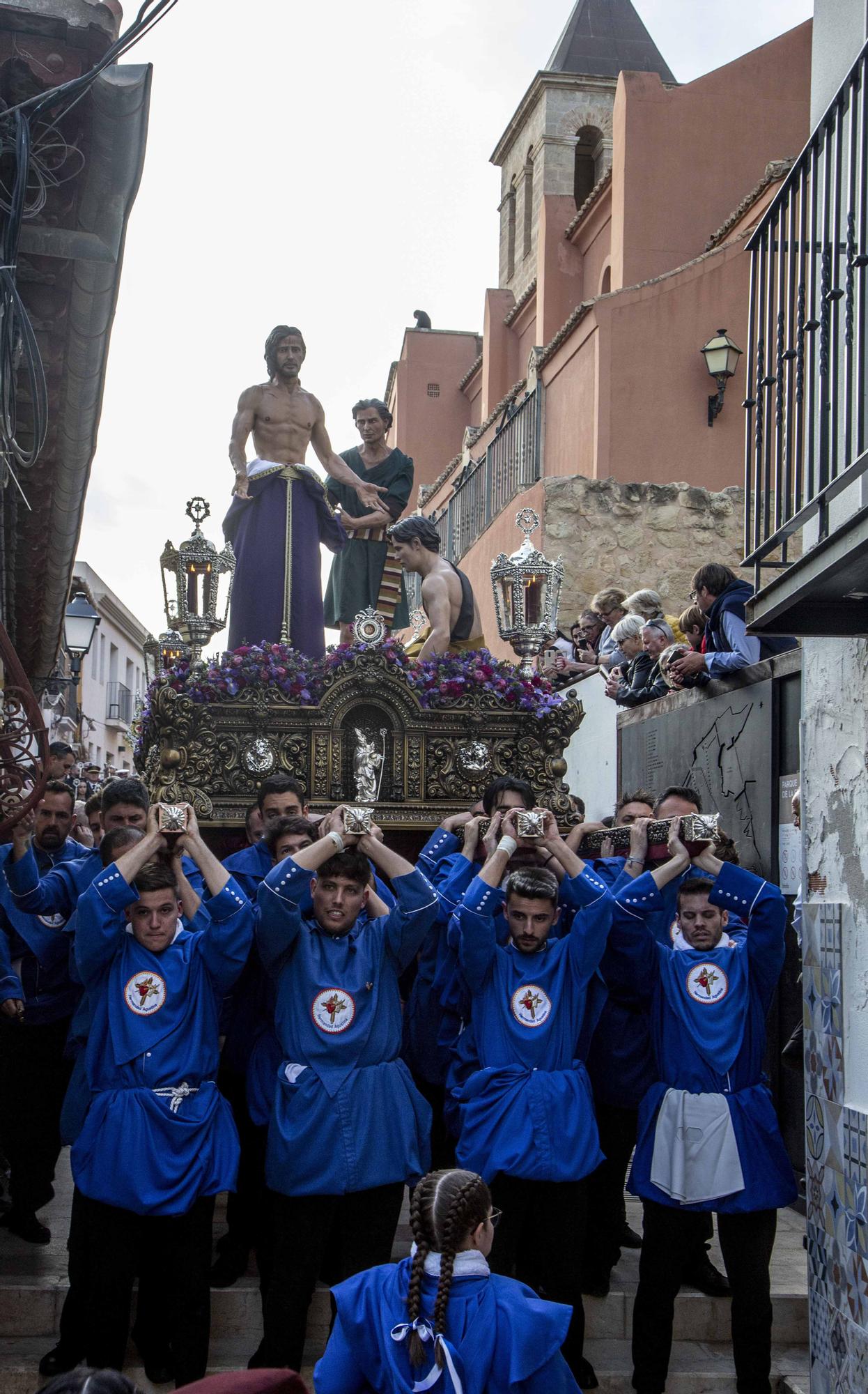 Hermandad Agustina procesiona el Lunes Santo por las calles del casco antiguo