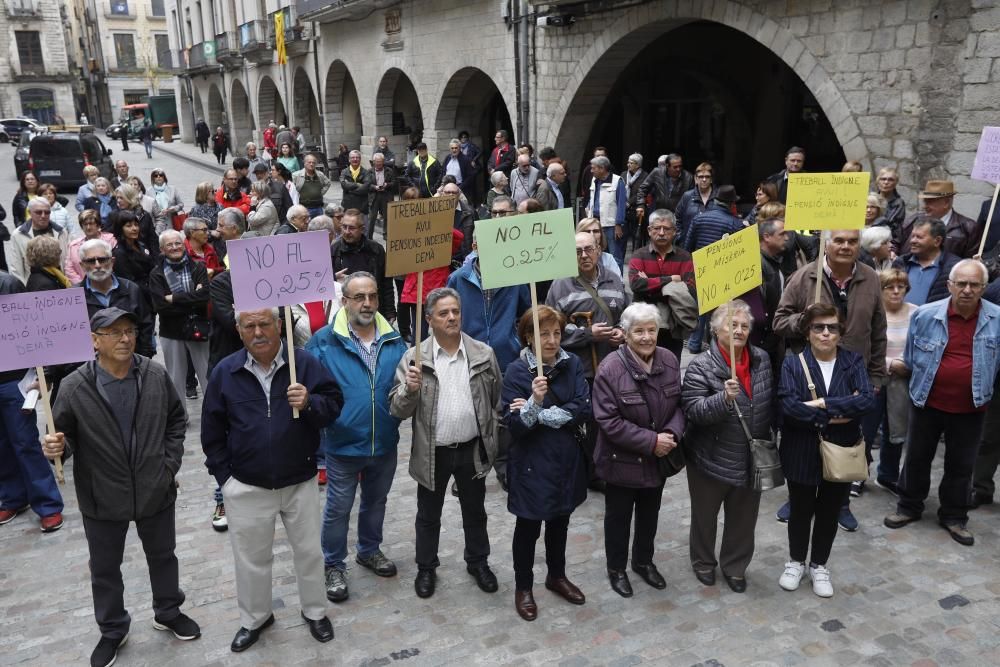 Manifestació a Girona contra el pla de pensions paneuropeus