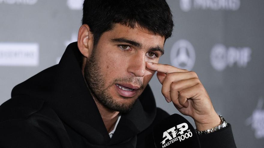 Alcaraz no jugará el Mutua Madrid Open por lesión: "Es un palo muy duro"