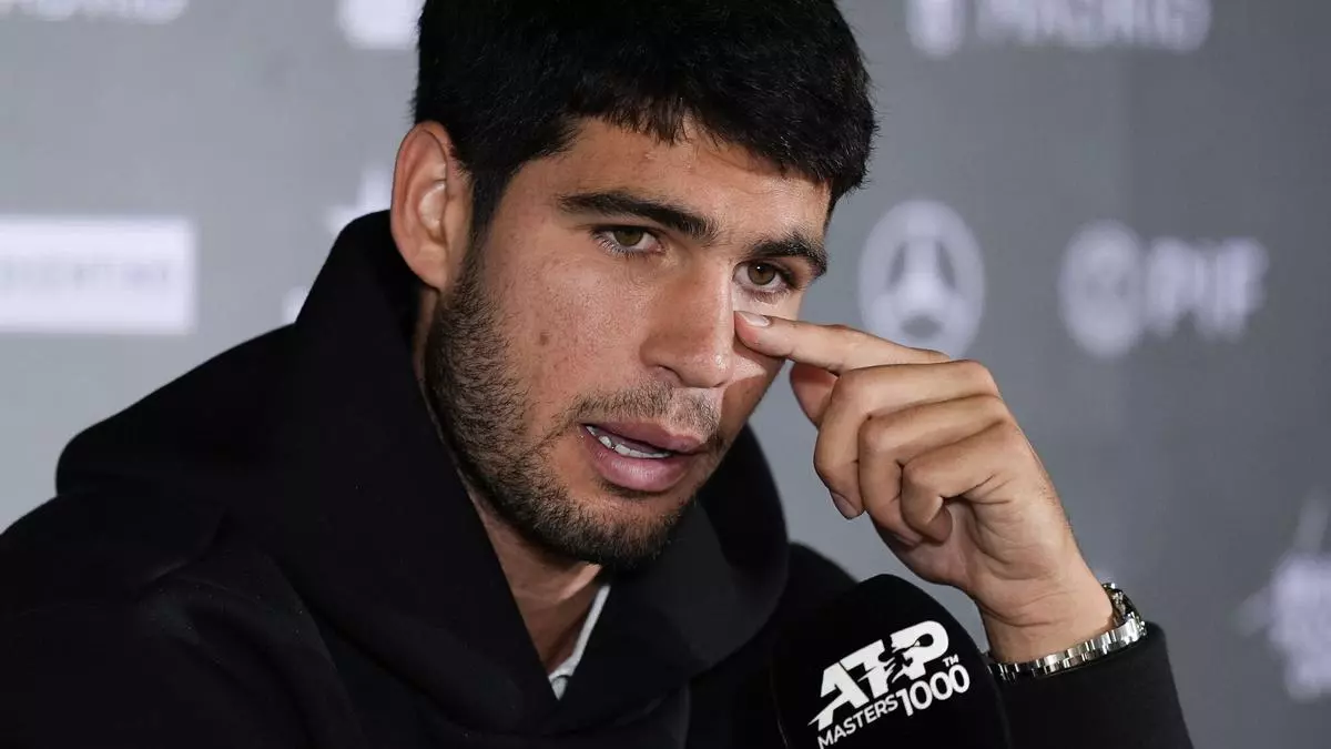 Alcaraz no jugará el Mutua Madrid Open por lesión: "Es un palo muy duro"