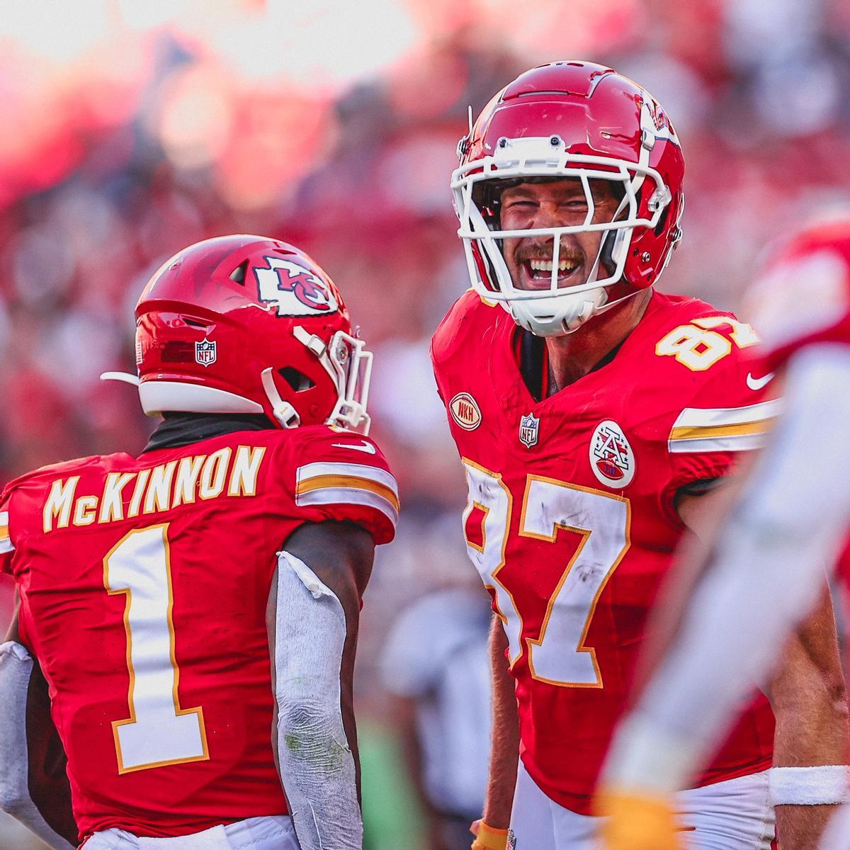 Los Chiefs celebran su aplastante victoria