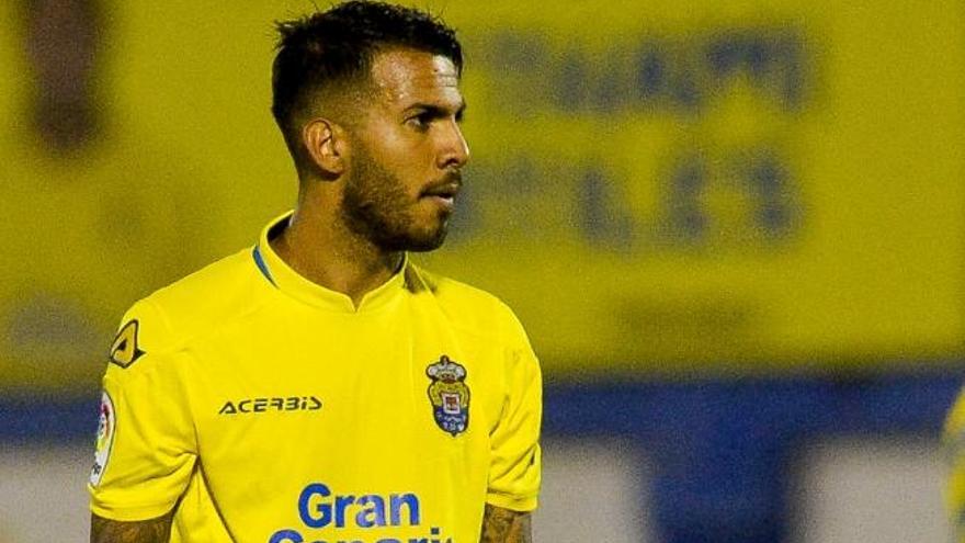 Jonathan Viera Ramos, ayer, en la disputa del UD-Tenerife en Maspalomas.