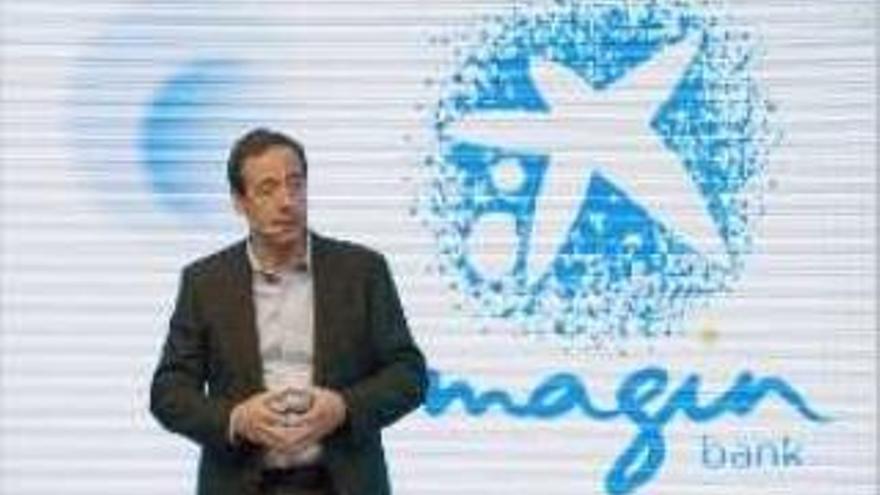 Gonzalo Gortázar, ahir, en la presentació en societat d&#039;imaginBank.