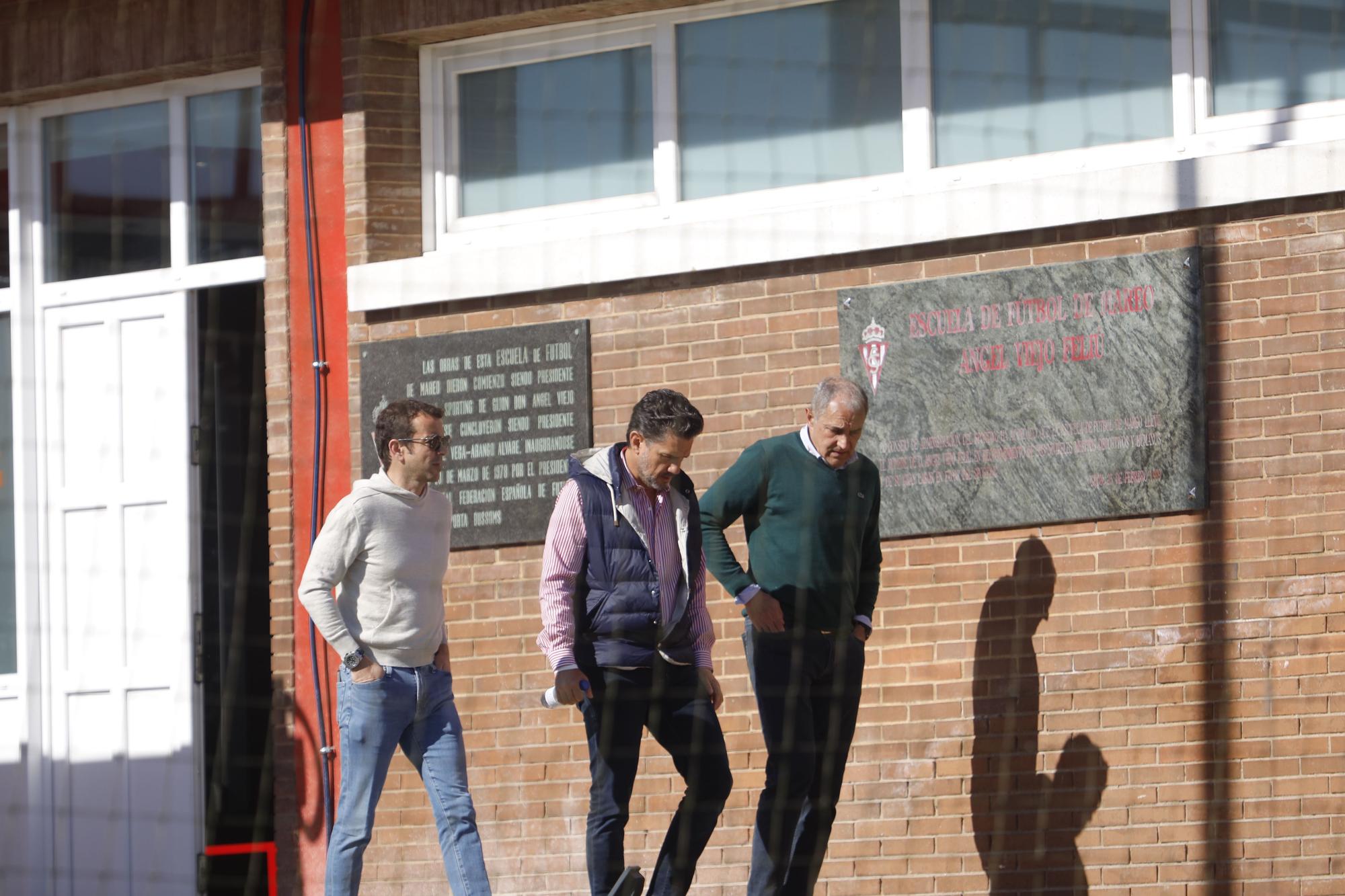 Alejandro Irarragorri, en Gijón ante el importante partido del Sporting frente a Las Palmas