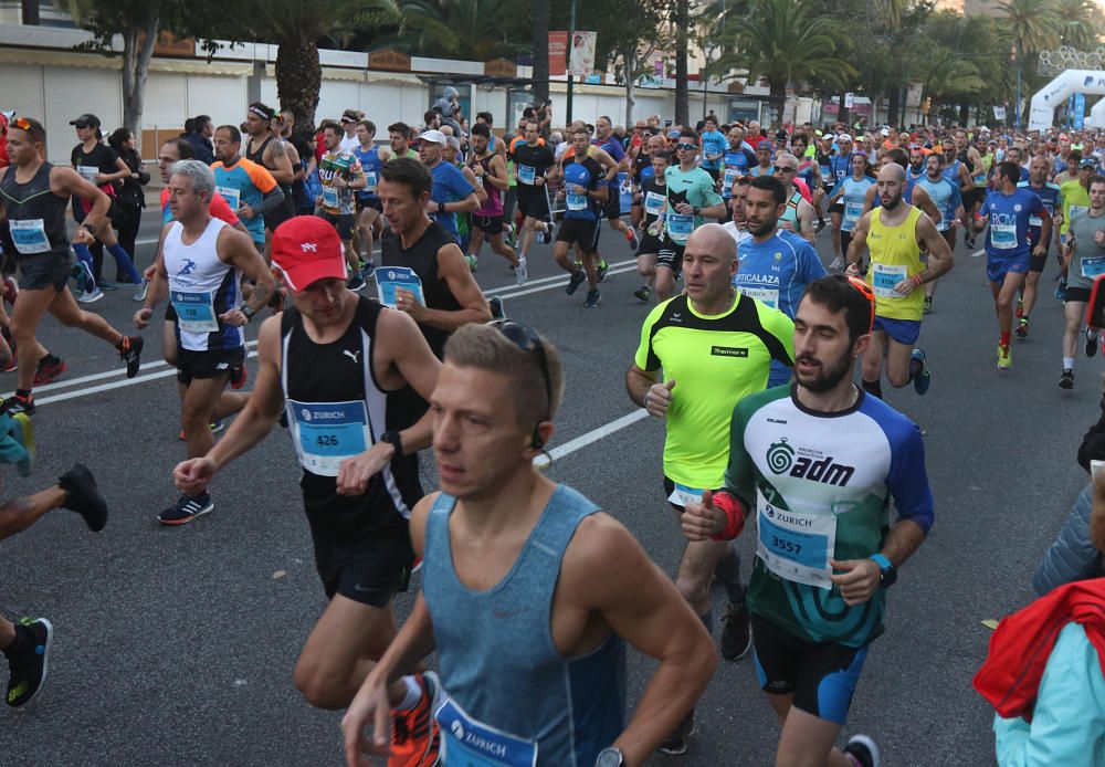 Las mejores imágenes de la Maratón de Málaga 2018