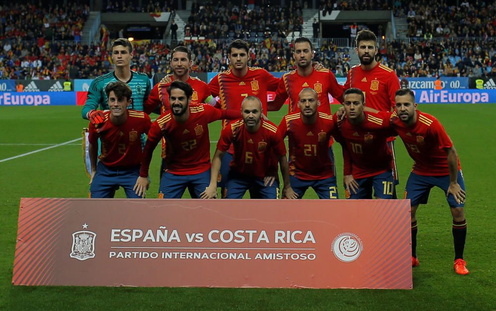 Amistoso España - Costa Rica en La Rosaleda