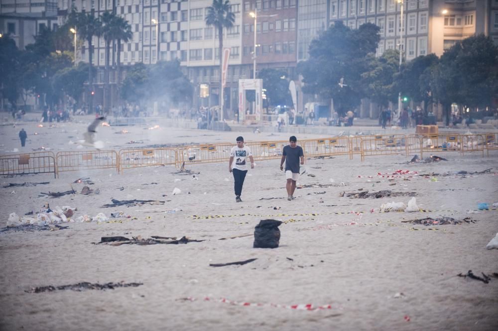 Así transcurrió la noche y amanecieron las playas