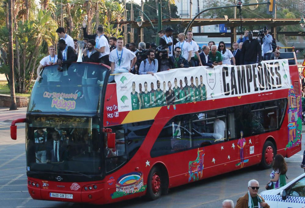 Málaga se lanza la calle para celebrar la EuroCup