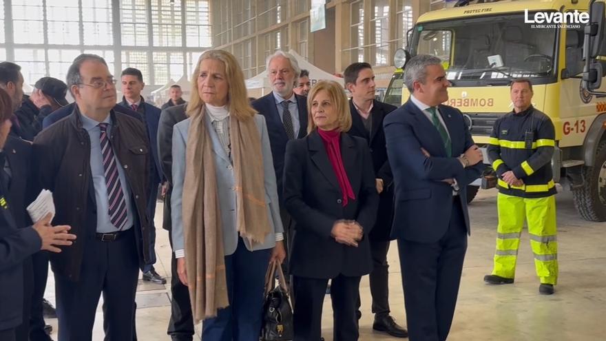 Sorprendes imágenes de la Infanta Elena apagando un incendio