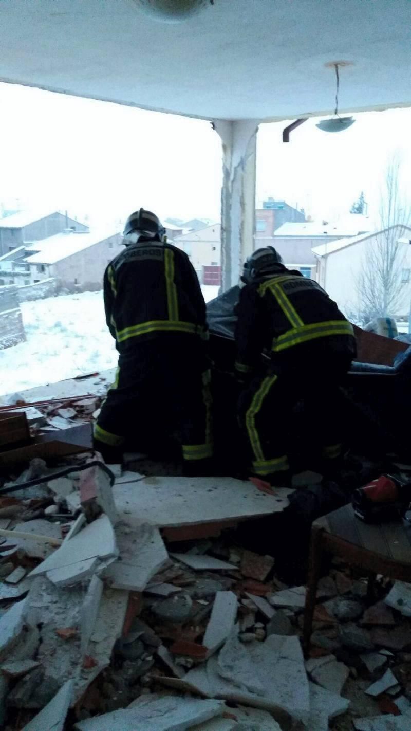 Fotogalería de la explosión de gas en una vivienda de Villarreal de Huerva