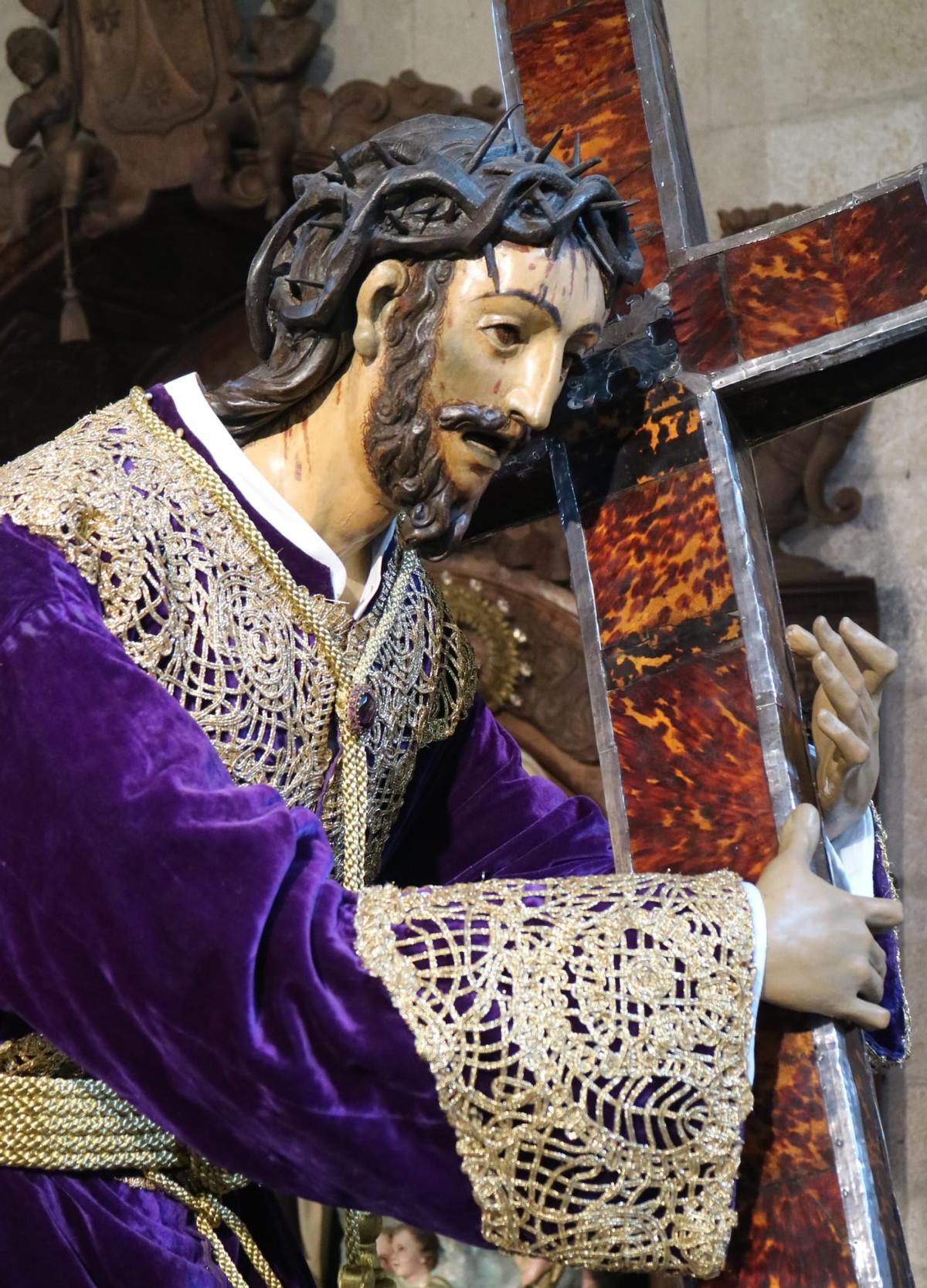 Imagen del Nazareno que figura en la estampa de este año, obra de Juan María Rufo.