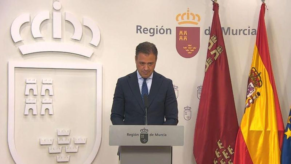 Marcos Ortuño, este jueves en el Palacio de San Esteban.