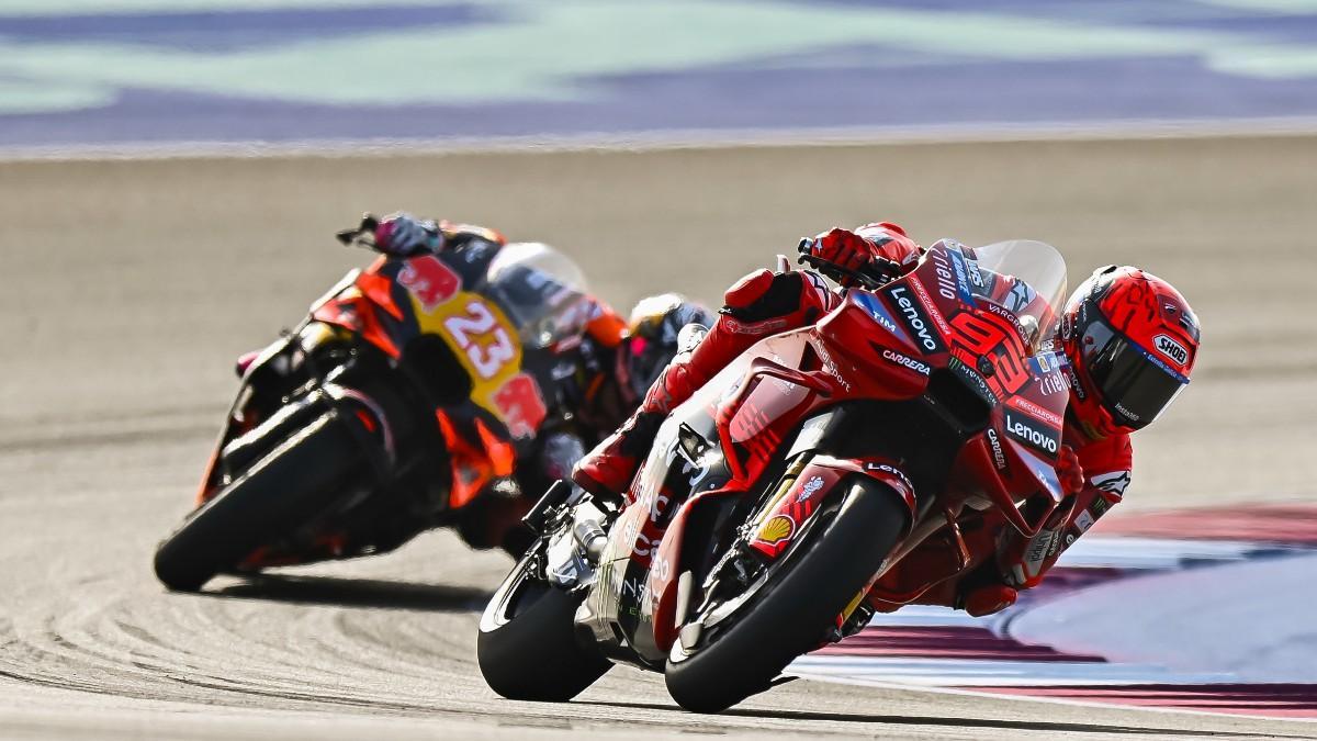 Marc Márquez, durante el GP de Qatar