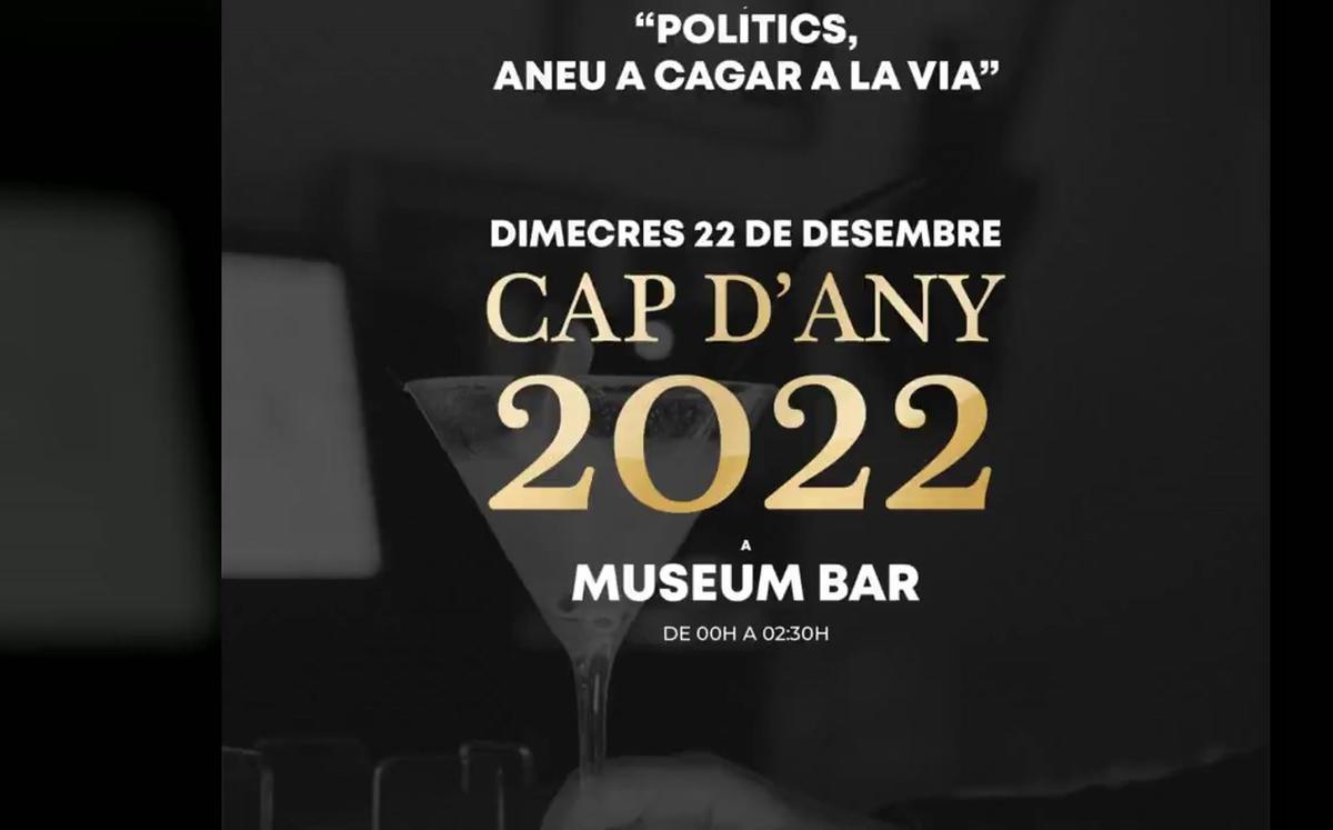 Otra convocatoria de final de año en un bar de Barcelona.