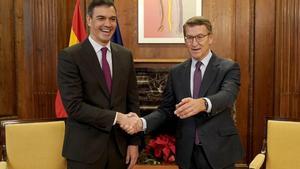 Pedro Sánchez y Alberto Núñez Feijóo.