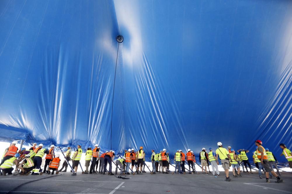 El Cirque du Soleil levanta la Gran Carpa que acogerá el espectáculo ''Kooza''