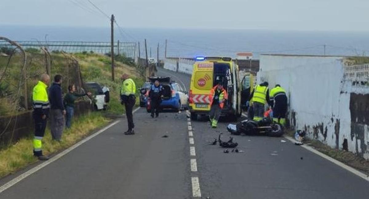 Accidente en el Camino El Guincho